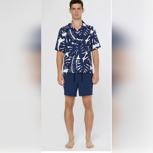 Onia SEALED! NWT! Calder 6E Swim Trunk #MSB03-15 in Deep Navy Tonal. Sz Lg. R2S!